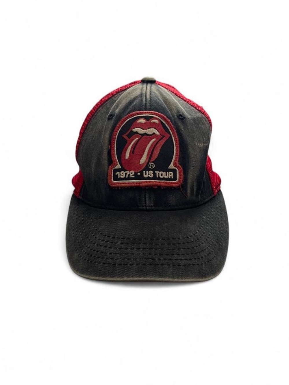 RARE Vintage Rolling Stones 1972 US Tour Trucker Hat Faded Distressed